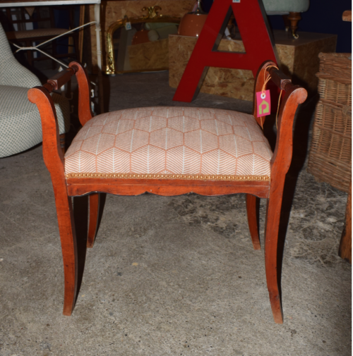 LATE 19TH CENTURY WOODEN PIANO BENCH