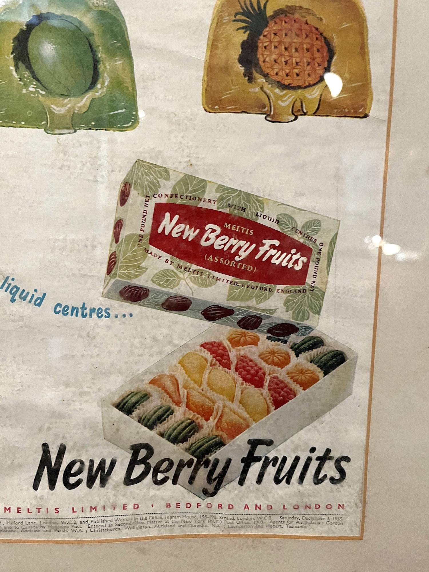 MELTIS NEW BERRY FRUITS ENGLISH ADVERTISEMENT, 1950s - Image 7