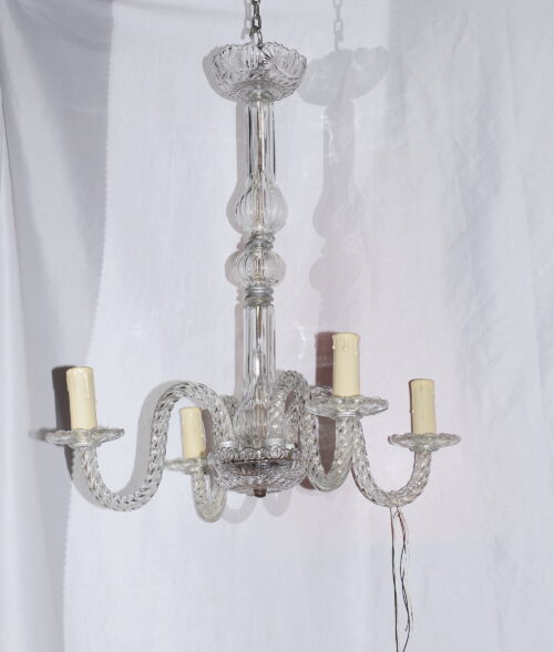 EARLY 20TH CENTURY ITALIAN GLASS CHANDELIER