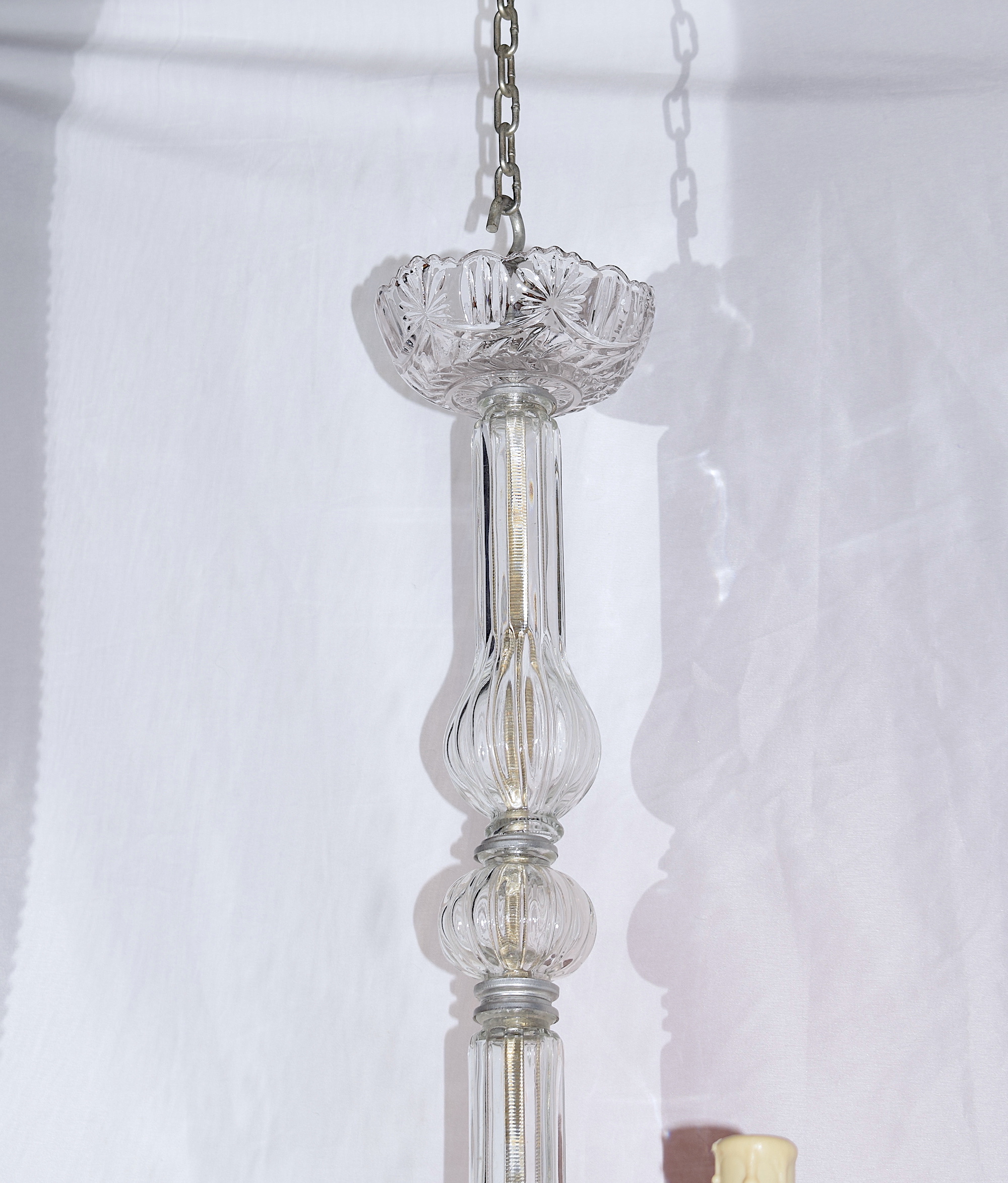 EARLY 20TH CENTURY ITALIAN GLASS CHANDELIER - Image 5