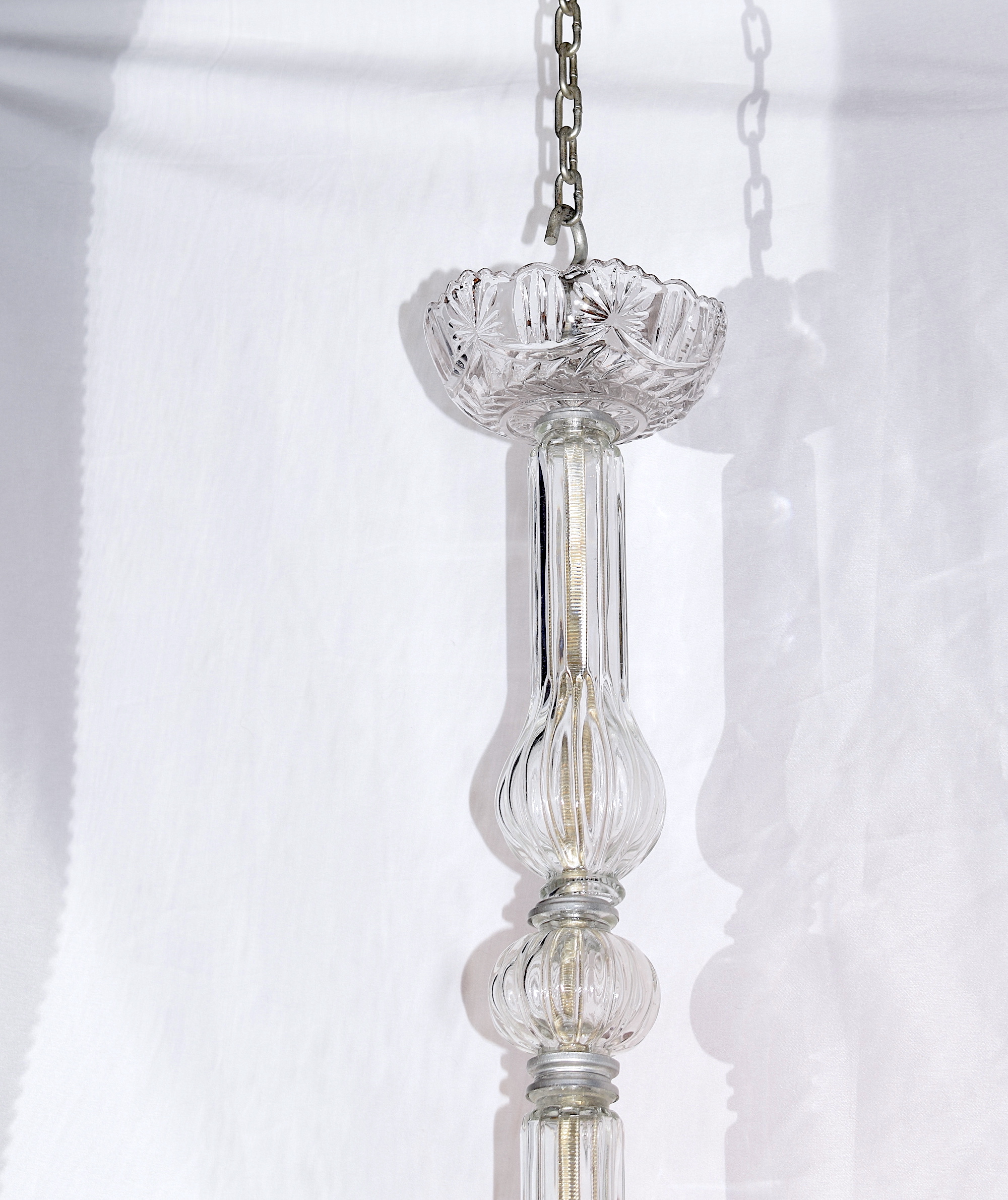 EARLY 20TH CENTURY ITALIAN GLASS CHANDELIER - Image 7